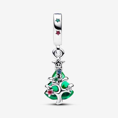 CHARM PANDORA SAPIN DE NOËL SCINTILLANT murano