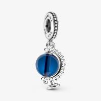 CHARM PANDORA GLOBE CRiSTAL BLEU 