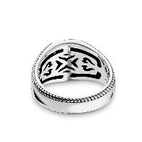 BAGUE THOMAS SABO CHEVALIERE DOREE "MOTIF TIGRE"
