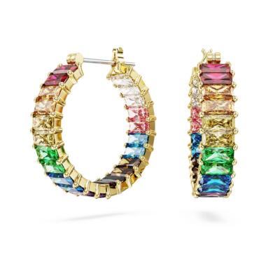 BOUCLES D OREILLES SWAROVSKI MATRIX MULTICOLORES