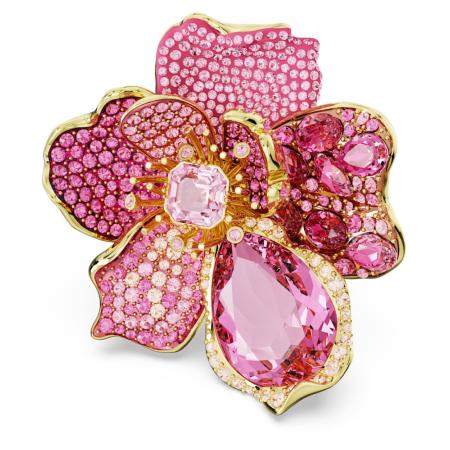 BAGUE SWAROVSKI FLORERE PAVE ROSE 