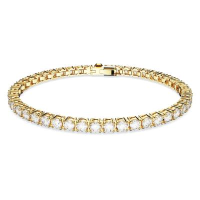 BRACELET SWAROSKI TENNIS DORE