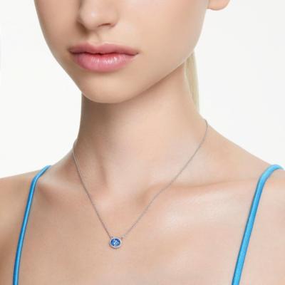 Collier Swarovski constellation taille ovale bleu