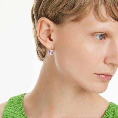 Boucles d'oreilles Swarovski Bella rose 