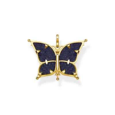 PENDENTIF PAPILLON ROYALTY ETOILE ET LUNE 