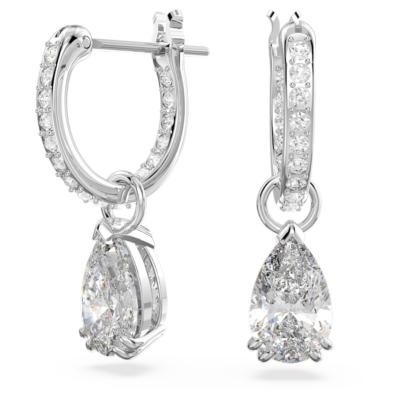ANNEAUX D OREILLES SWAROVSKI MATRIX TAILLE POIRE 