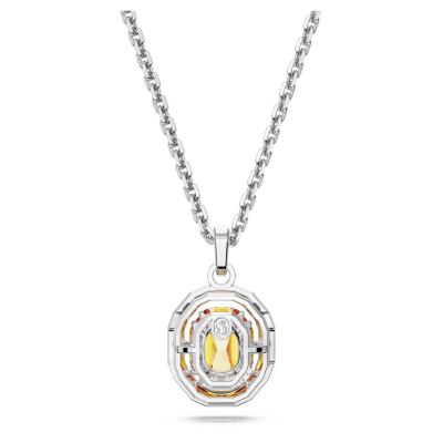 COLLIER SWAROVSKI CHROMA TAILLE OCTOGONALE BLEU/JAUNE