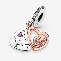 CHARM PANDORA COEUR DE L INFINI ENTRELACES
