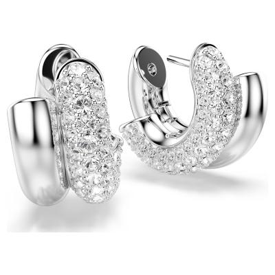 Boucles d'oreilles swarovski Dextera métal rhodié blanc