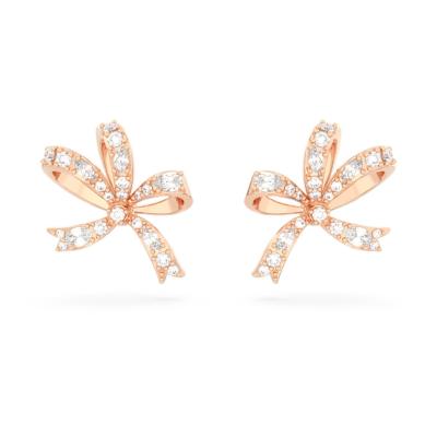 CLOUS D OREILLES SWAROVSKI VOLTA  ROSE 