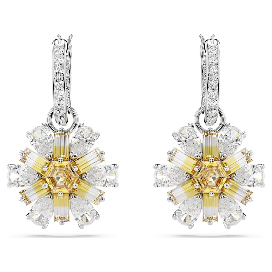 BOUCLES D'OREILES IDYLLIA FLEUR  JAUNE 