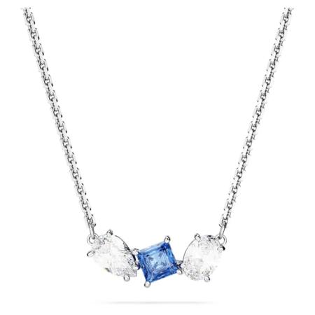 COLLIER SWAROVSKI MESMERA TAILLE VARIEE BLEUE