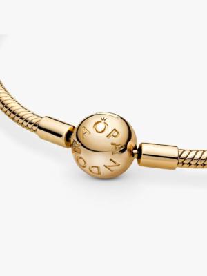 Bracelet Pandora métal doré à l or fin 14 carat