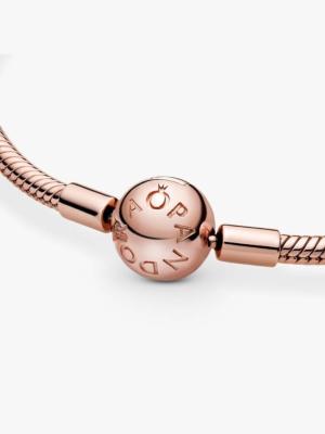 Bracelet Pandora charm métal rose 