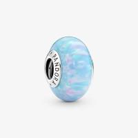 CHARM PANDORA MURANO BLEU OCEAN OPALESCENT 