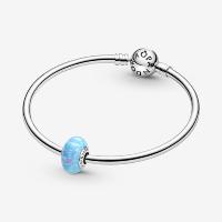 CHARM PANDORA MURANO BLEU OCEAN OPALESCENT 