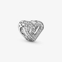 CHARM PANDORA COEUR DESSINE SCINTILLANT 