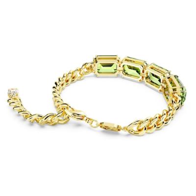 Bracelet Swarovski Millenia plaq/ton or vert 