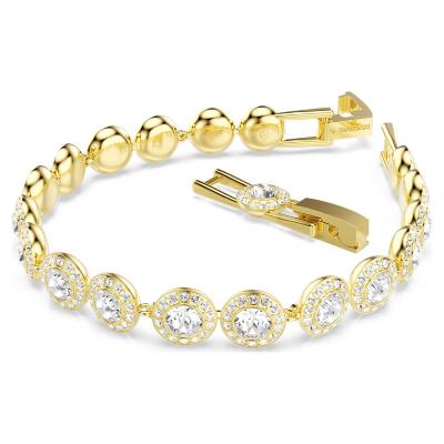 Bracelet Swarovski Una Angelic dore GM plaqué or 18 carat 