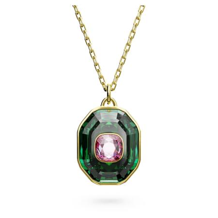 COLLIER SWAROVSKI CHROMA CRISTAL VERT/ROSE 