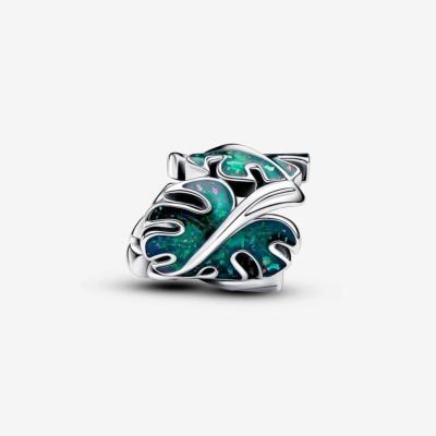 CHARM PANDORA MONSTERA VERT 