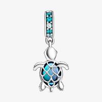 CHARM PANDORA TORTUE DE MER MURANO BLEU