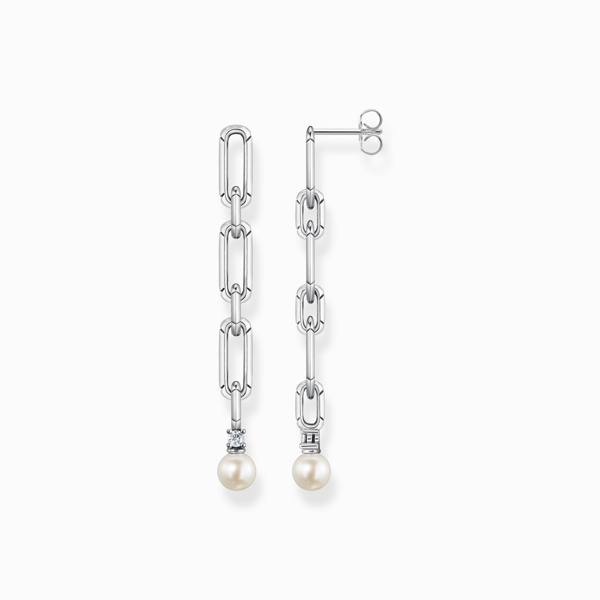 BOUCLES D OREILLE THOMAS SABO PENDANT PERLE