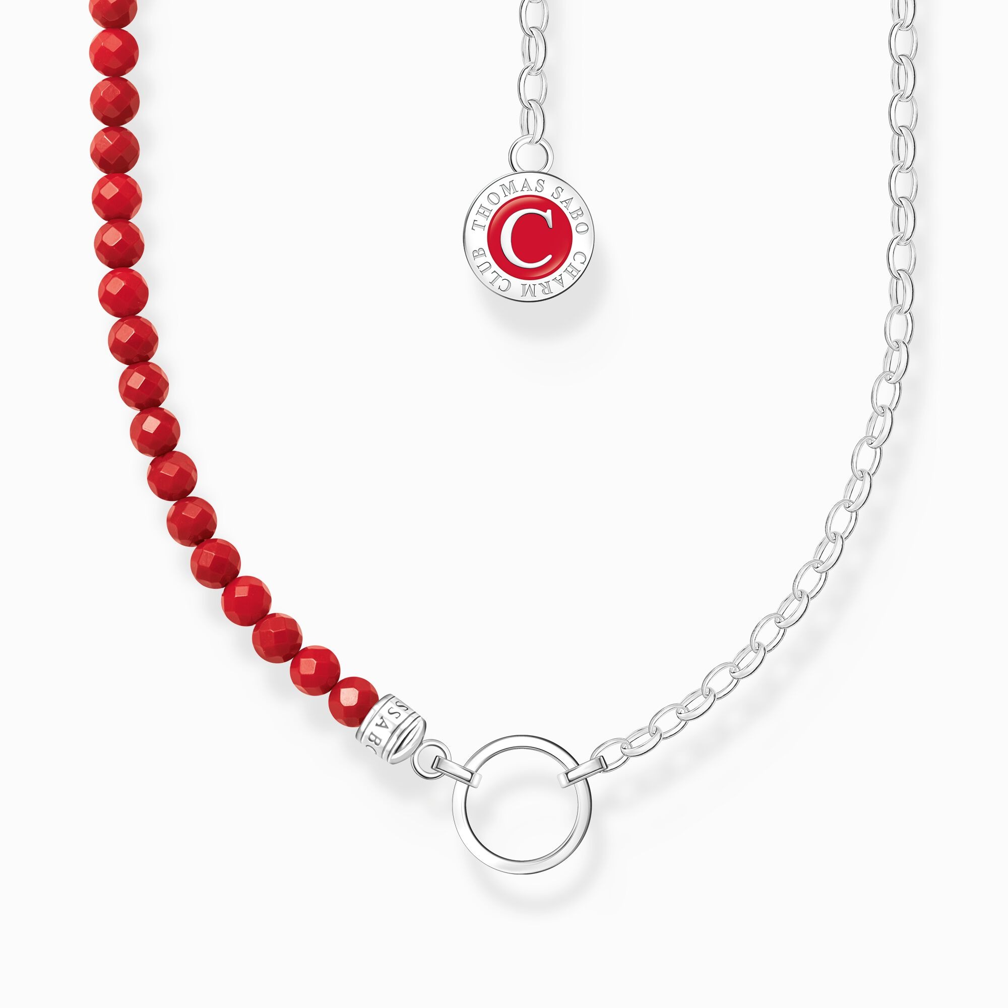 COLLIER THOMAS SABO CHARM CORAIL ROUGE IMITATION