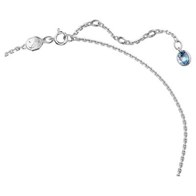COLLIER SWAROVSKI CHROMA TAILLE OCTOGONALE BLEU/JAUNE