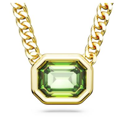 Collier Swarovski Millenia doré/vert 