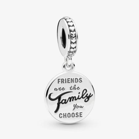CHARM FAMILLE DE COEUR ARGENT 