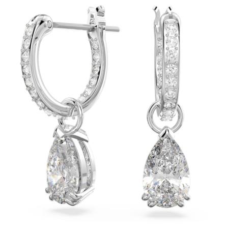 ANNEAUX D OREILLES SWAROVSKI MATRIX TAILLE POIRE 