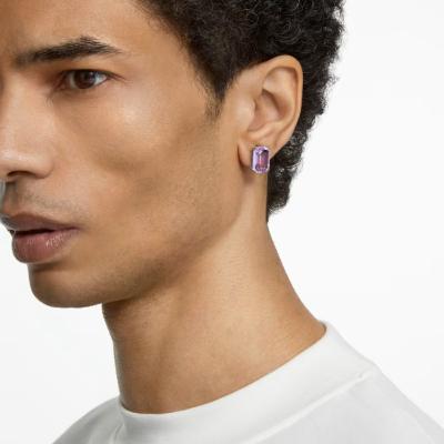 BOUCLES D OREILLES SWAROVSKI MILLENIA OCTOGONE VIOLET