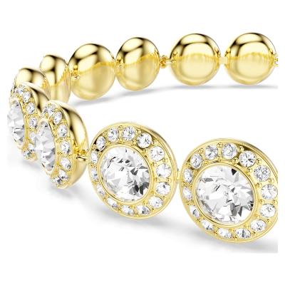 Bracelet Swarovski Una Angelic dore GM plaqué or 18 carat 