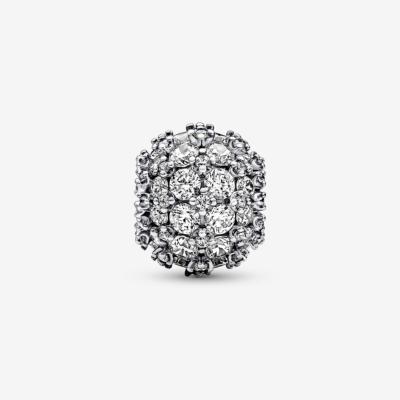 CHARM PANDORA ROND PAVE 