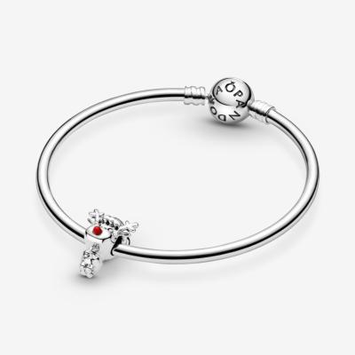 CHARM PANDORA RENNE AU NEZ ROUGE 