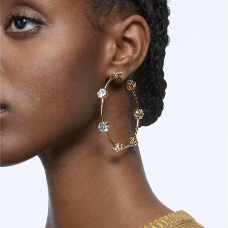BOUCLES D OREILLES ANNEAUX CONSTELLATION SWAROVSKI 
