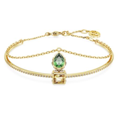 Bracelet Swarovski Stilla jonc vert/or 