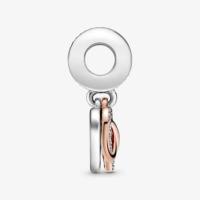 CHARM PANDORA COEUR ET INFINI EMAIL ROSE 