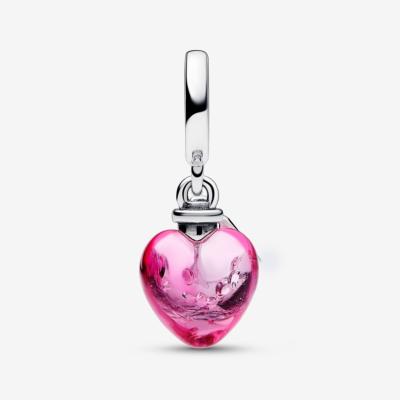 CHARM PANDORA COEUR EN VERRE DE MURANO POTION D AMOUR 