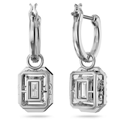 PENDANT D OREILLES SWAROVSKI MILLENIA PIERRE DANSANTE BLANCHE 